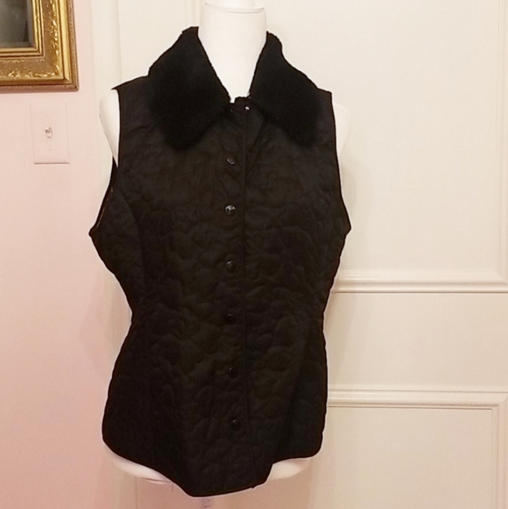 LILLY PULITZER black quilted vest